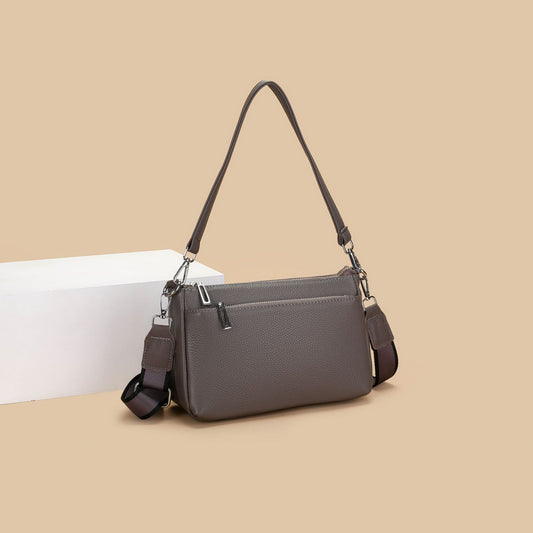 Women's Fashion Commuter First Layer Cowhide Large Capacity Versatile Women's Shoulder Bag