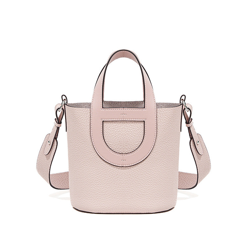 Women's Layer Cowhide Genuine Leather Versatile Niche High Women's Handbag
