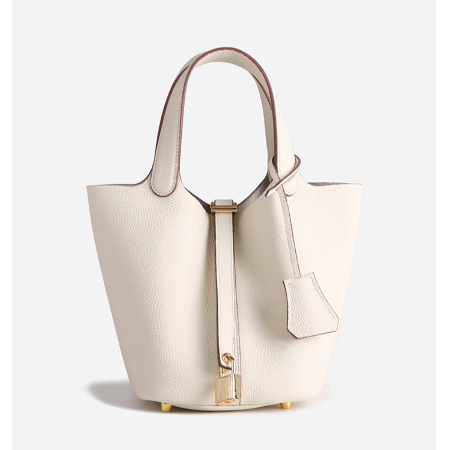 Women's Version First Layer Cowhide Vegetable Basket Lychee Bags