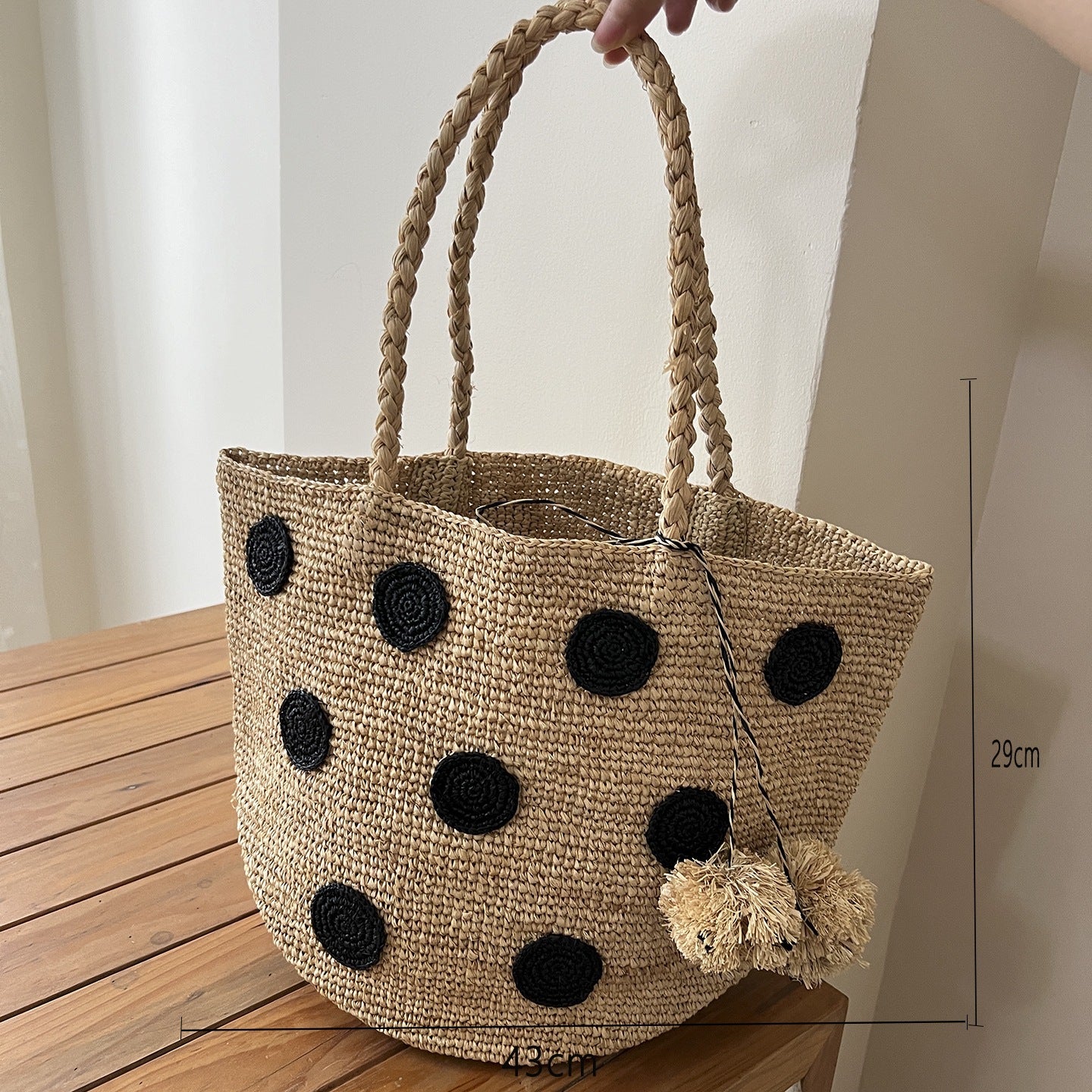 Women's Raffia Woven Summer Seaside Vacation Style Women's Shoulder Bag