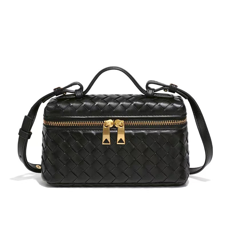 Women's High Sense Box Fashion Woven Retro Women's Handbag