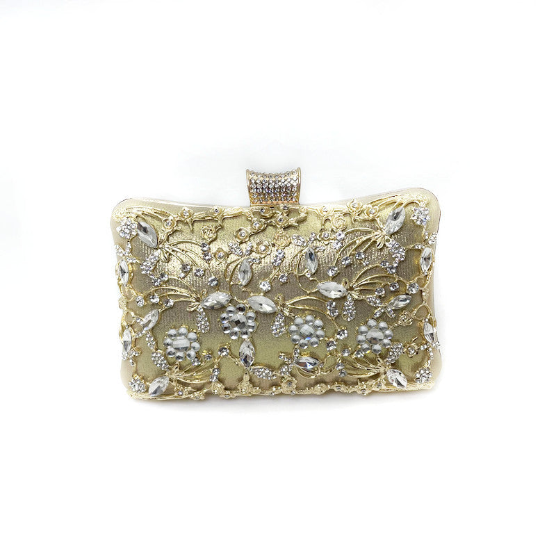 Women's Fashion With Diamonds Banquet Clutch Gift Handbags