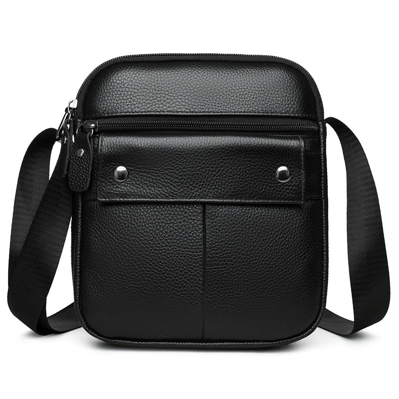 Men's Cowhide First Layer Fashion Large Capacity Men's Shoulder Bag