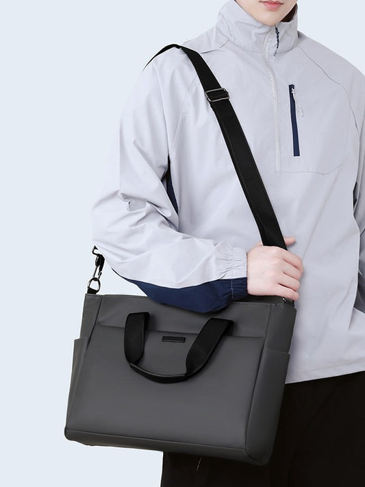 Men's Large Capacity High Sense Hand Holding Business Men's Shoulder Bag