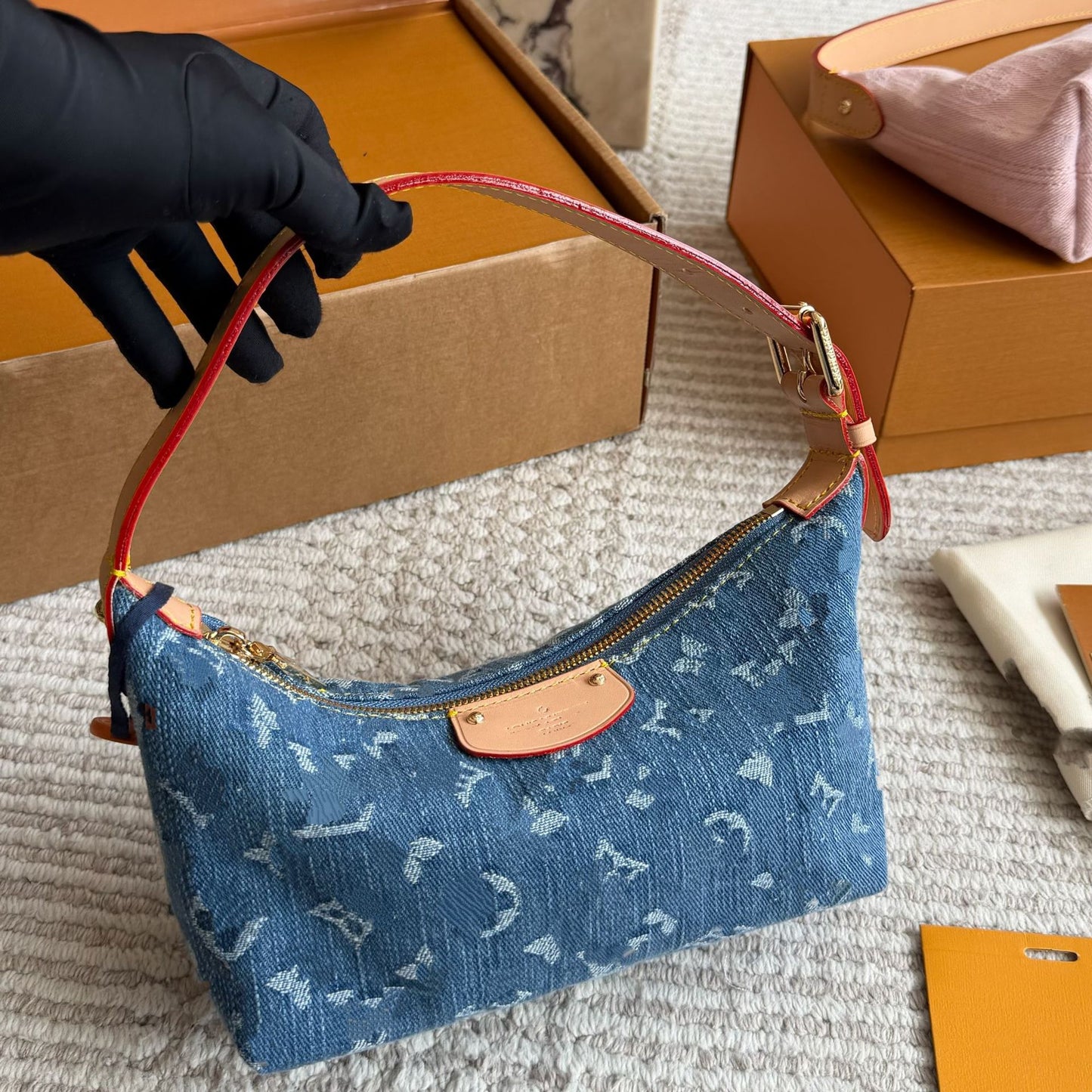 Creative Boston Denim Large Pillow Trendy Women's Handbag