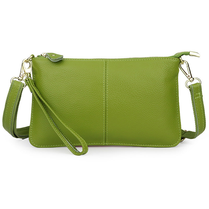 Women's Cowhide Fashion Clutch Soft Leather Women's Messenger Bag