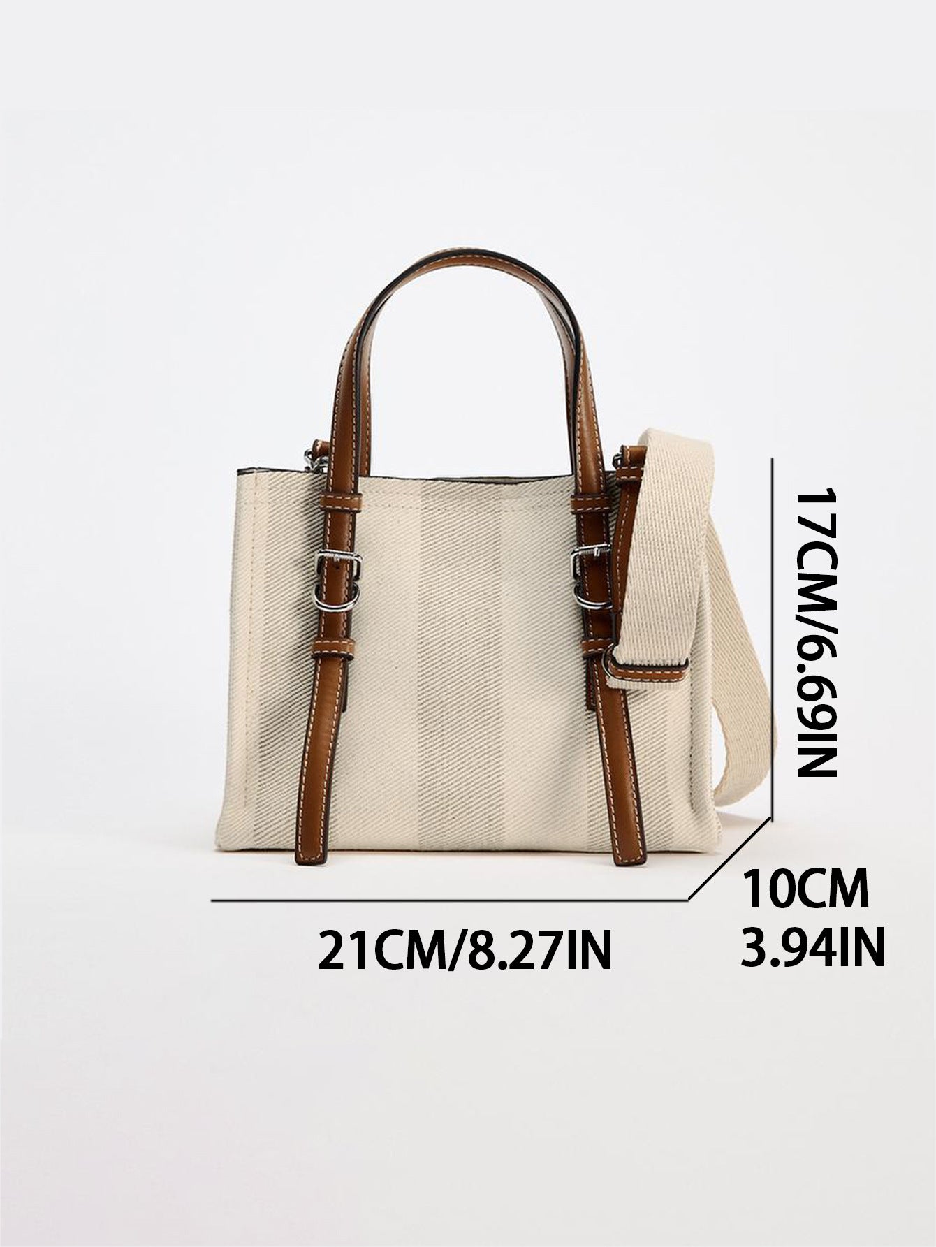 Women's Canvas Beige Commuter Large Capacity Versatile Women's Messenger Bag