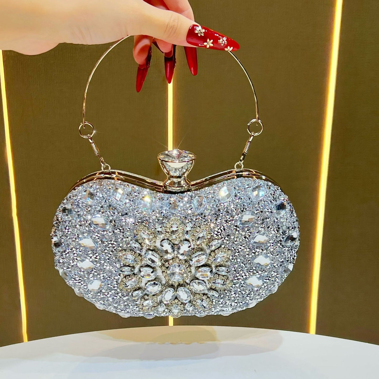 Women's Diamond Affordable Luxury Fashion The Party Hand Dinner Bag