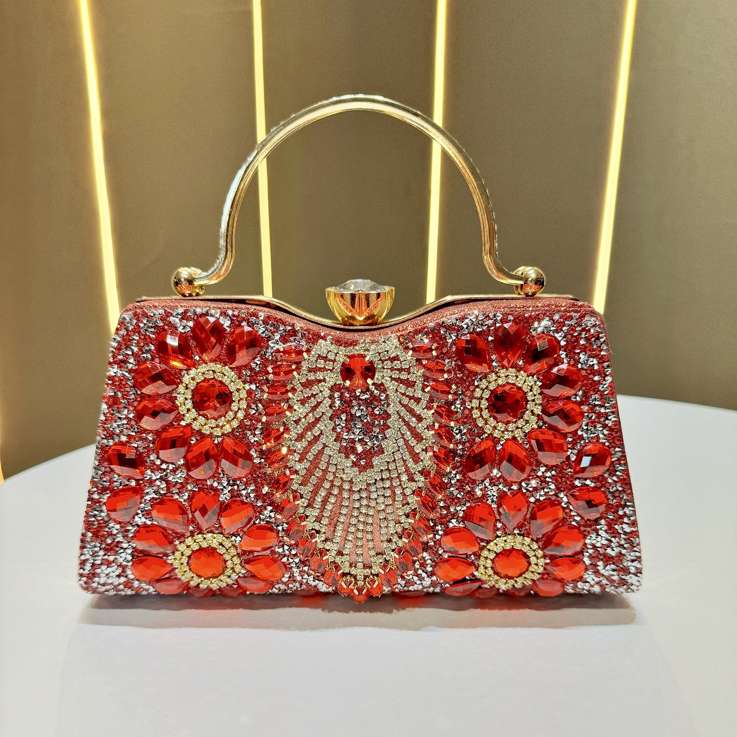 Beautiful Women's Diamond Shiny Banquet Dress Evening Bags
