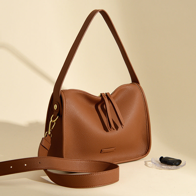 Casual Slouchy Women's Fashionable Spring High-grade Small Square Bags