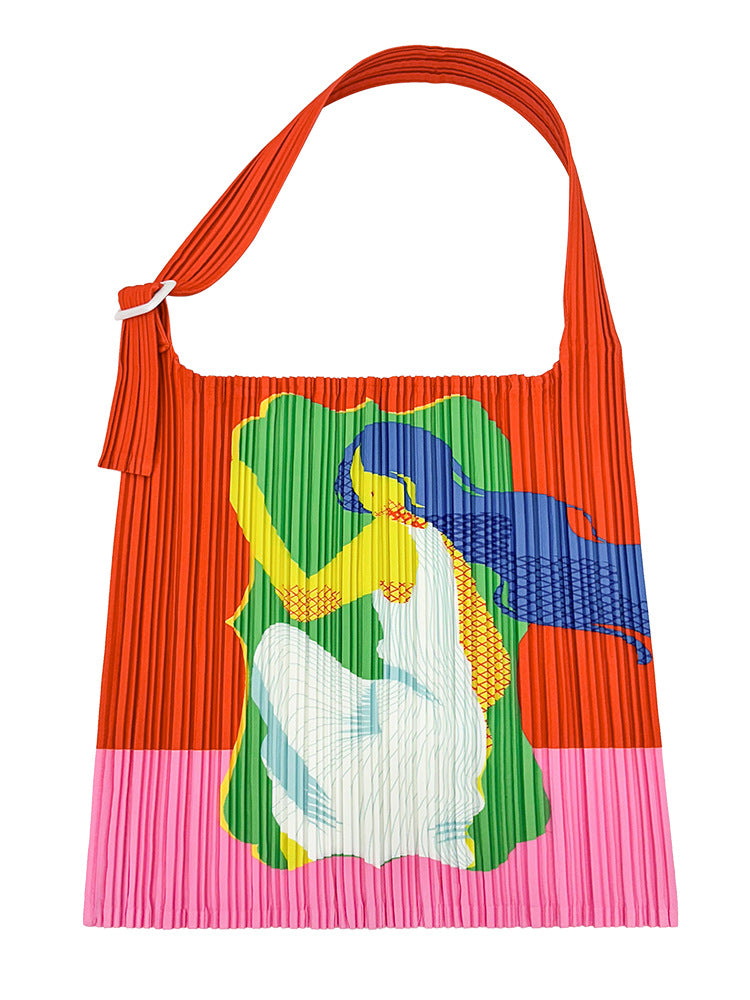 Moon Limited Illustration Cloth Leisure Simple Women's Shoulder Bag