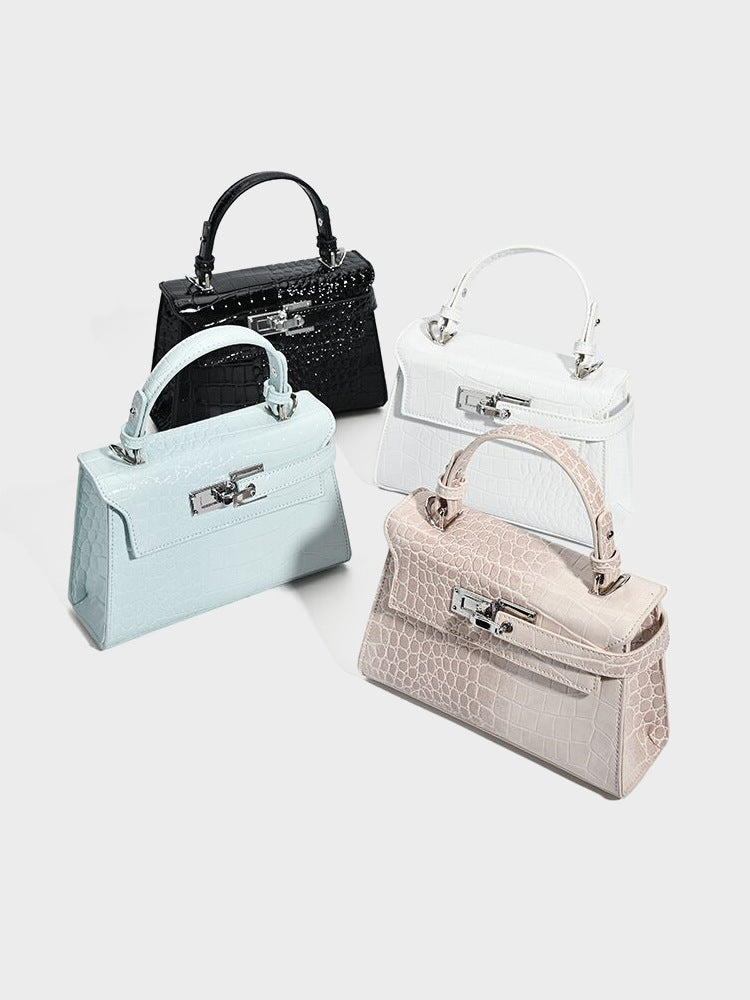 Women's Niche High-grade Crocodile Pattern Kelly Fashion Bags