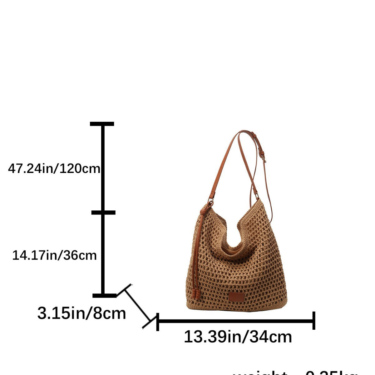 Women's Large Capacity Straw Mori Style Idle Holiday Fashion Men's Shoulder Bags