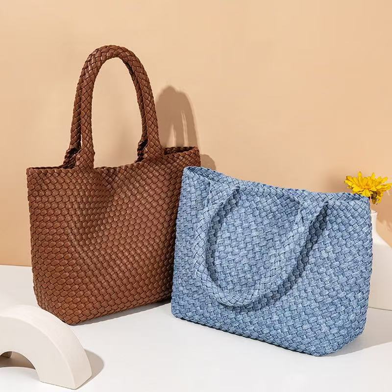 Women's Hand-woven Large Capacity Totes Mother Commuter Shoulder Bags
