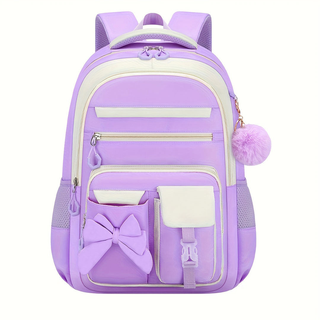 Cute Butterfly Three-piece Set Large Capacity Spine Protection Backpacks