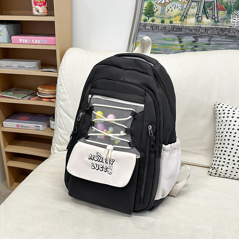 Primary Grade To Lightweight Korean High College Student Schoolbag