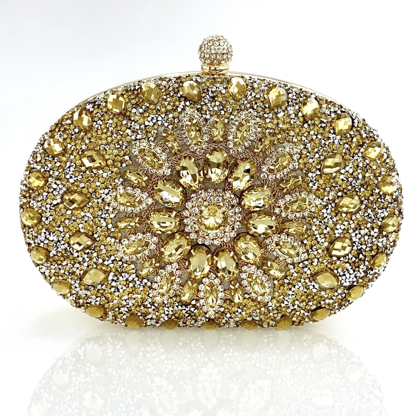 Classy Sunflower Banquet Clutch Dress Diamond Handbags
