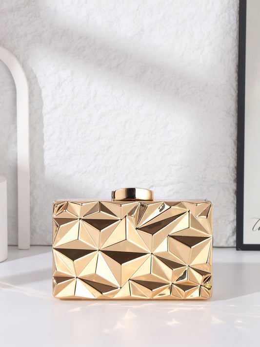 Trendy Fashion Clutch Metal Diamond Cheongsam Dress Dinner Bag