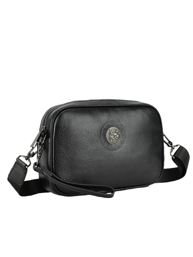 Men's Summer First Layer Cowhide Clutch Soft Men's Shoulder Bags