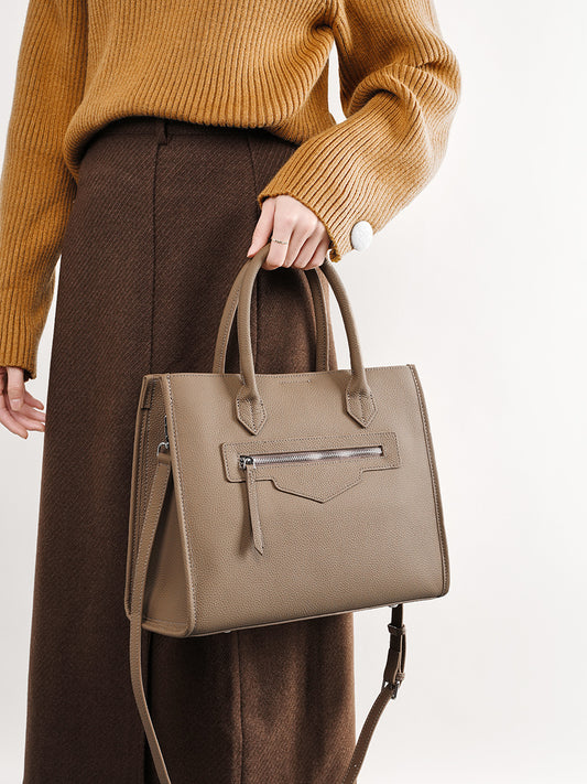 Women's Big Large Capacity Leather Design Advanced Computer Bags