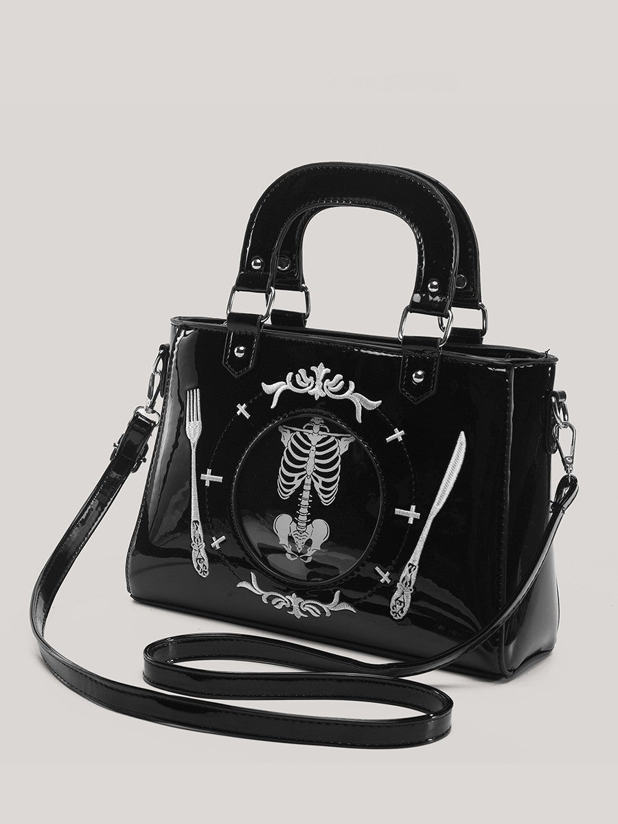 Bone China Plate Cartoon Sweet Cool Hot Underarm Women's Messenger Bag