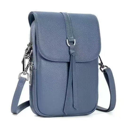 Women's Mini Tassel Mobile Washed Leather Retro Women's Messenger Bag