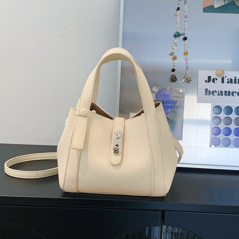 Fashion Large Capacity Litchi Pattern Underarm Bags