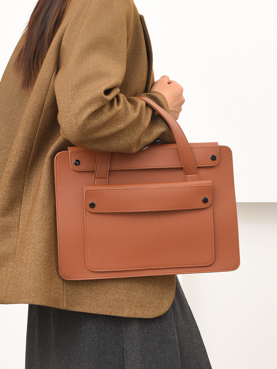 Organ Leather Portable Computer Suitable For Notebook Laptop Bag