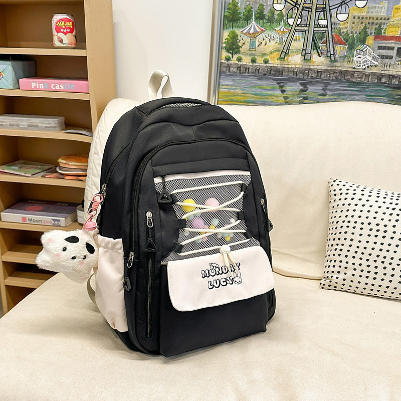 Primary Grade To Lightweight Korean High College Student Schoolbag