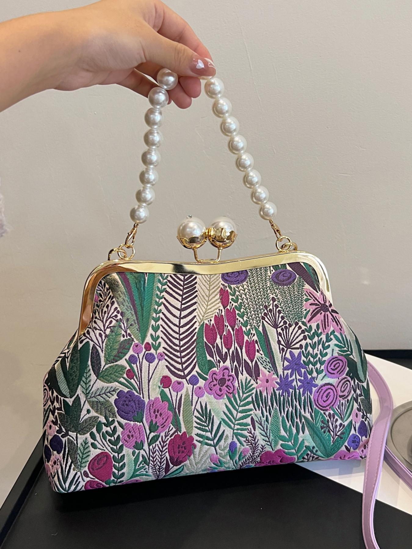 Women's Personalized Patterns Trendy Pearl Hand Light Luxury Bags