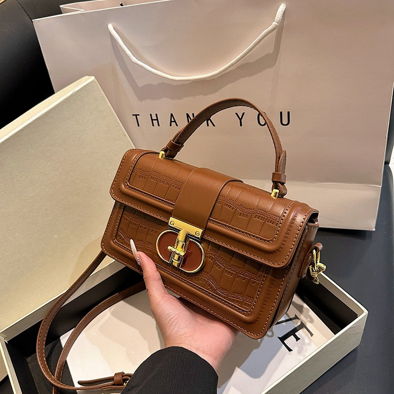 Women's Style Retro Summer Textured Personality Stone Small Square Bag