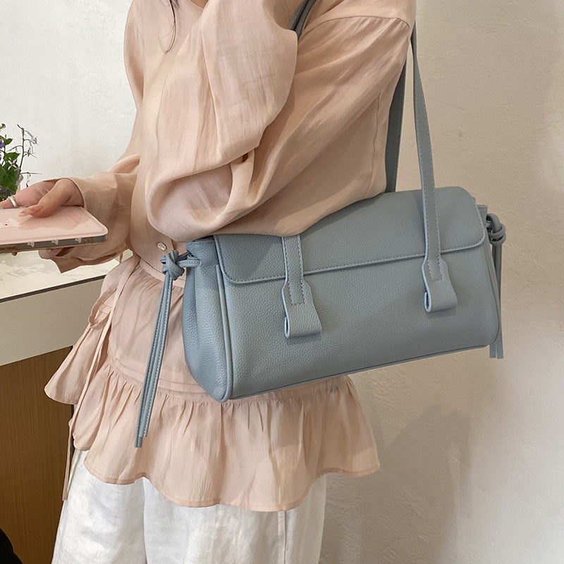 Women's Korean Style Niche Underarm Fashion Summer Lychee Tote Bag