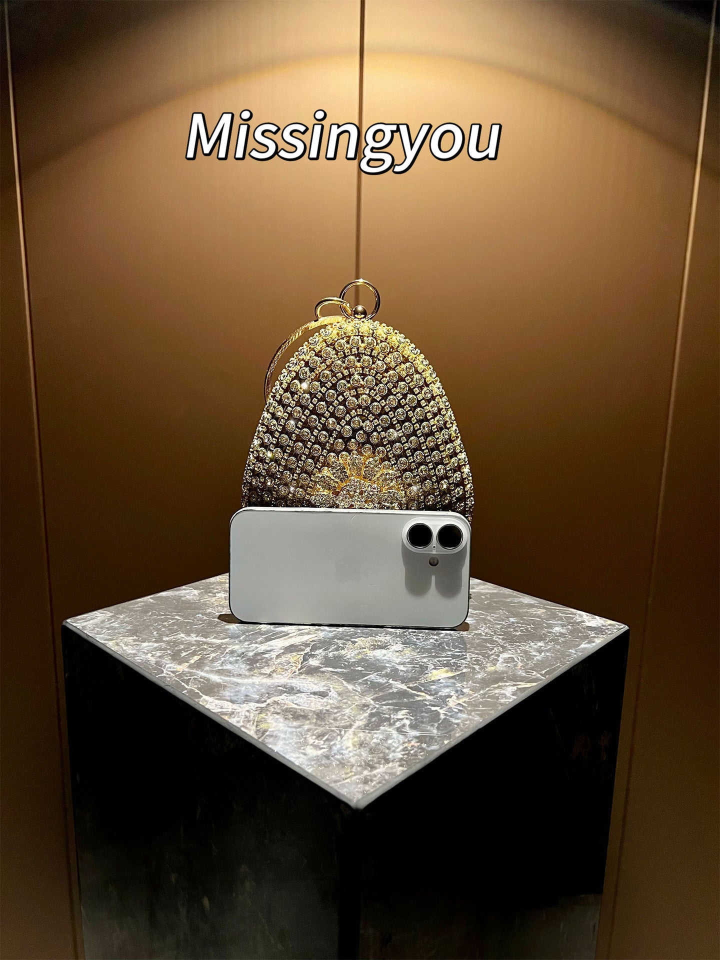 Women's Rhinestone Fashionable Elegant Clutch Light Luxury Dinner Bag