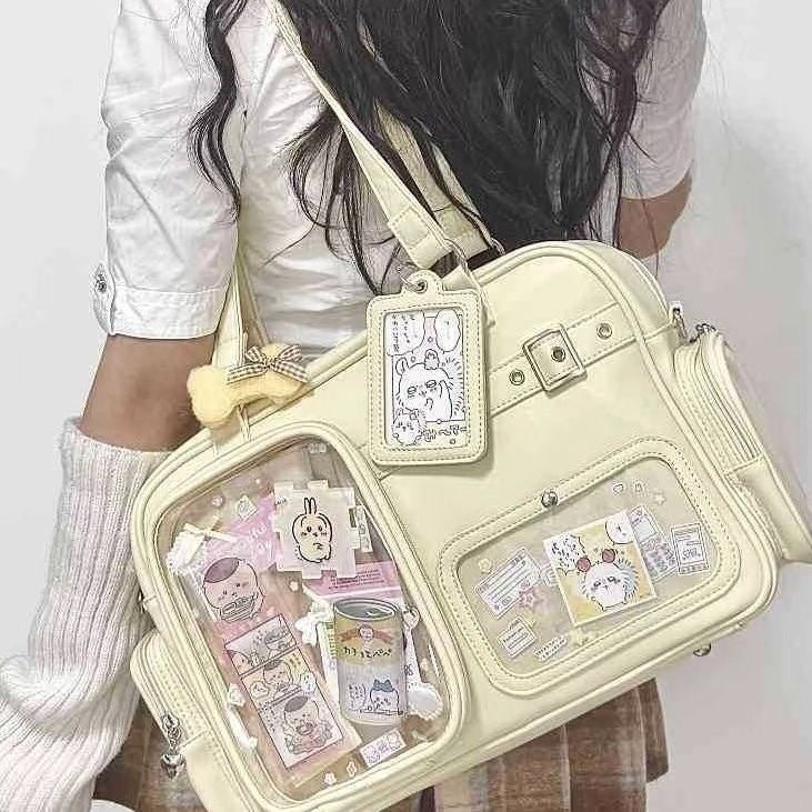 Collection Light Board Doll Large Capacity Two Shoulders Daily Cartoon Women's Shoulder Bag