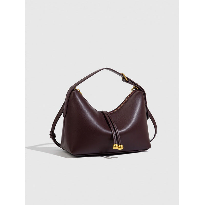 Women's Z Soft Leather Versatile Fashion Commuter Underarm Women's Messenger Bag