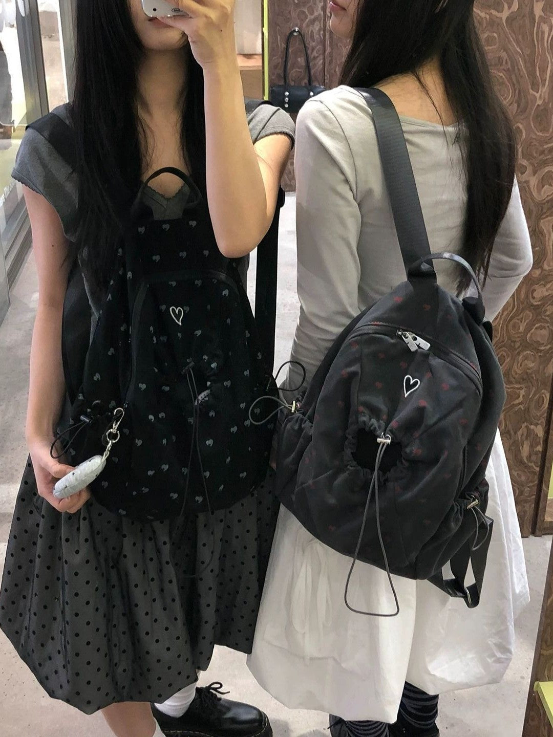 Korean Style Love Large Capacity Lightweight Backpacks