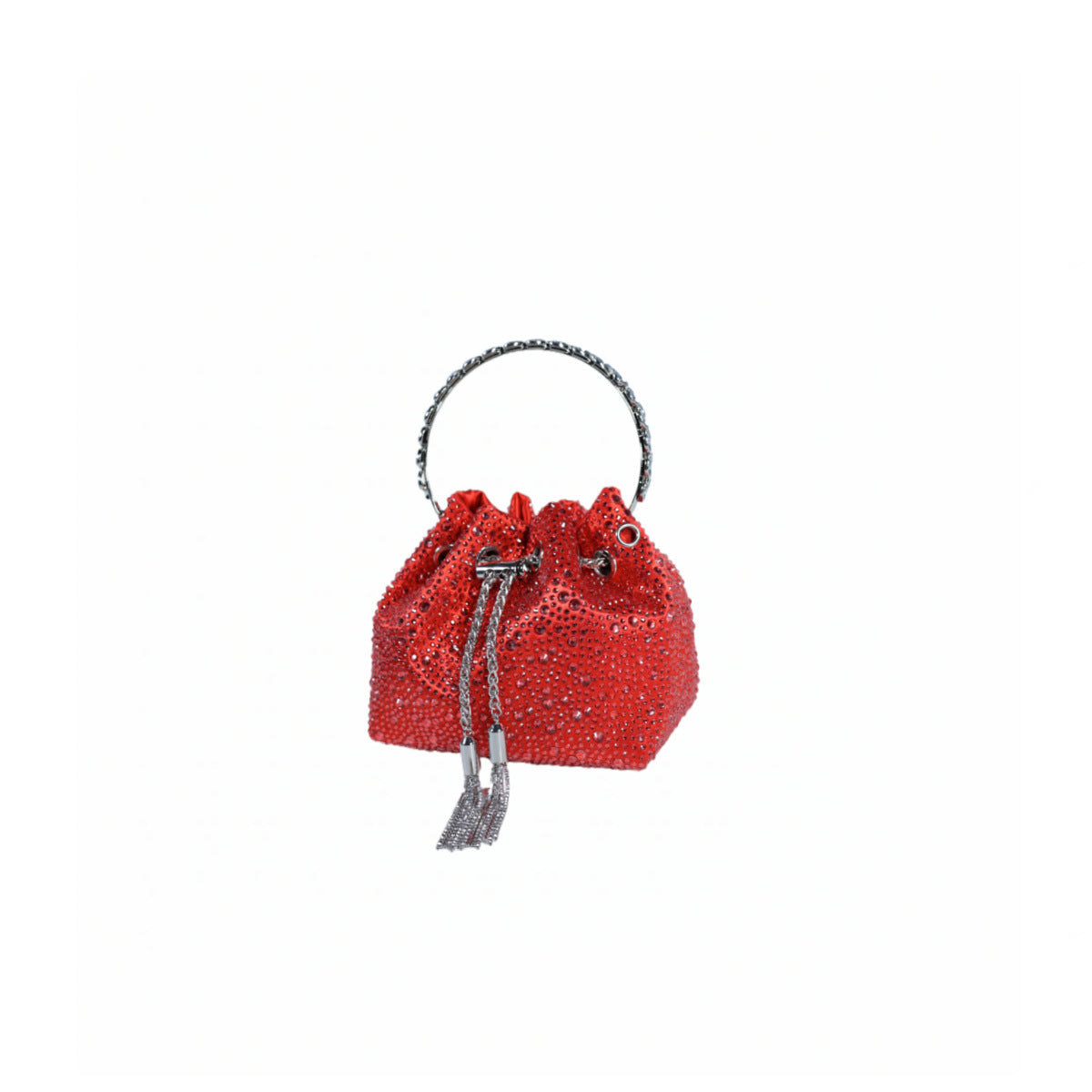 Shiny Advanced Rhinestone Sequins Chain Portable Bucket Bags