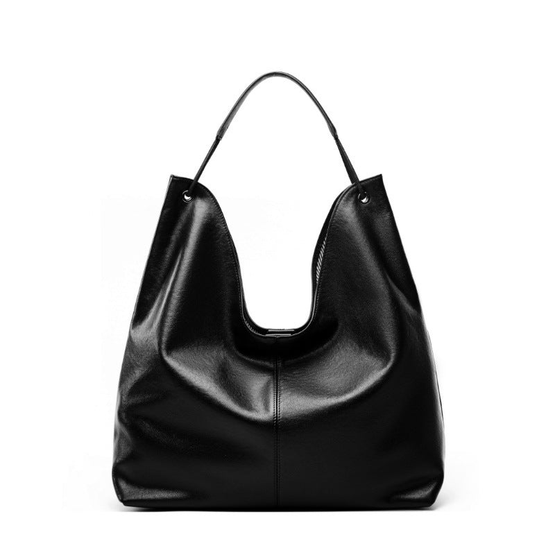 Vegetable Tanning Leather Popular Textured Versatile Class Underarm Women's Shoulder Bag