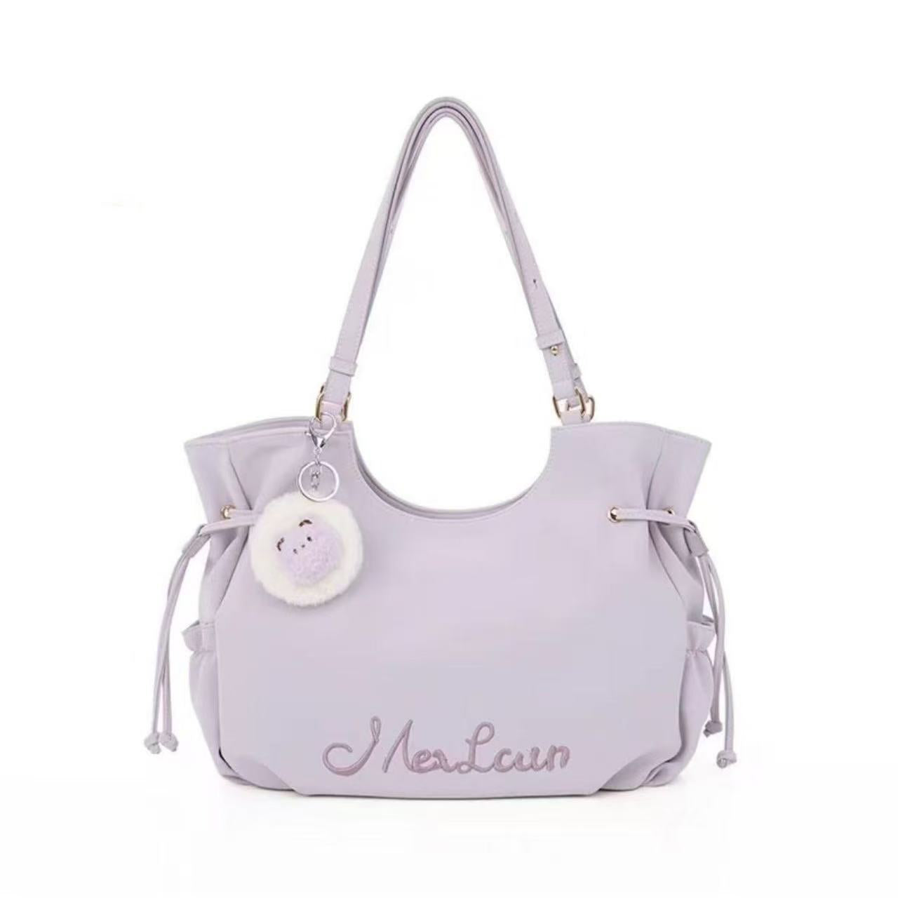Women's Large Capacity Simple Spring Hand-held Commuter Shoulder Bags