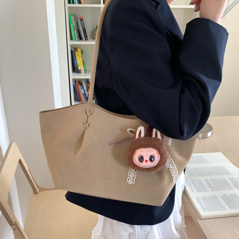 Women's Frosted Leather Portable Pendant Fashion Genuine Women's Messenger Bag