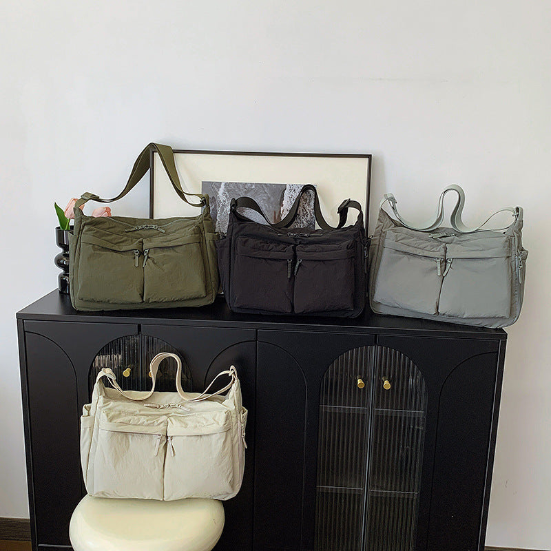 Women's & Men's Simple Trendy Cloth Large Capacity Women's Messenger Bag