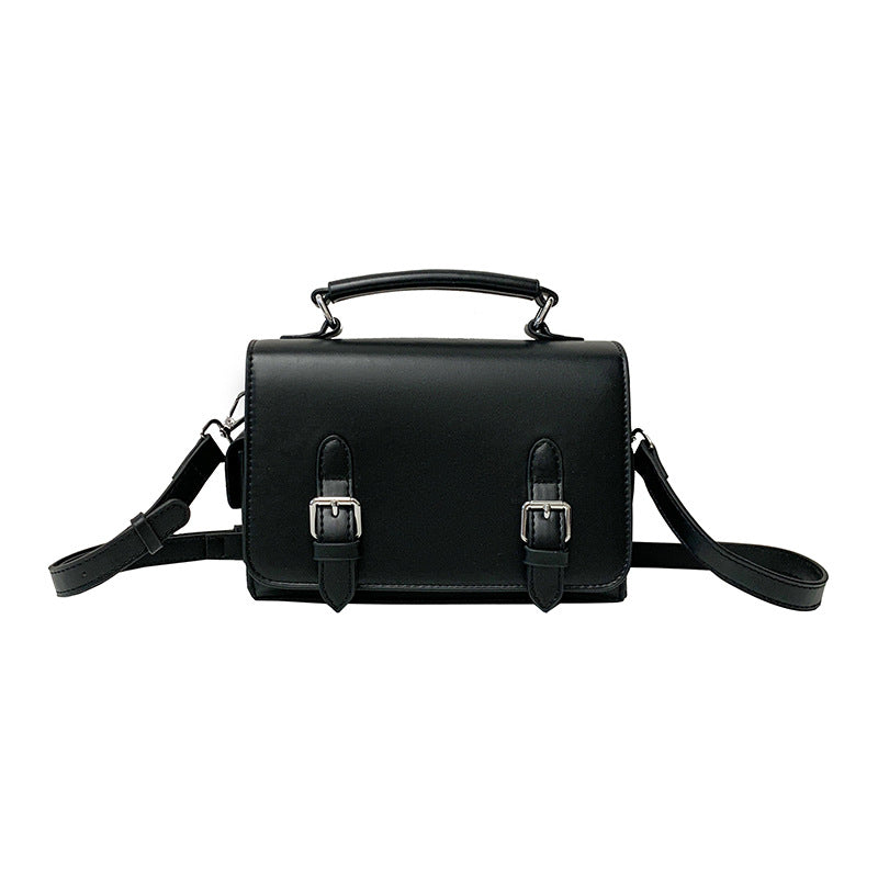 Solid Color Simple Textured Retro Commuter Neutral Large Men's Shoulder Bag