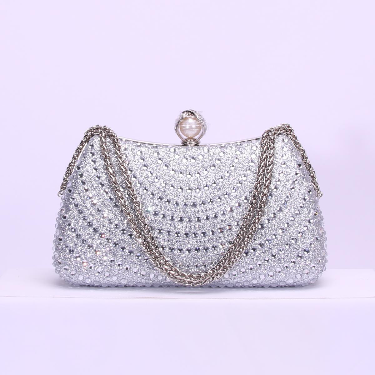 Double-sided Diamond Double Chain Birthday Party Gathering Dinner Bag