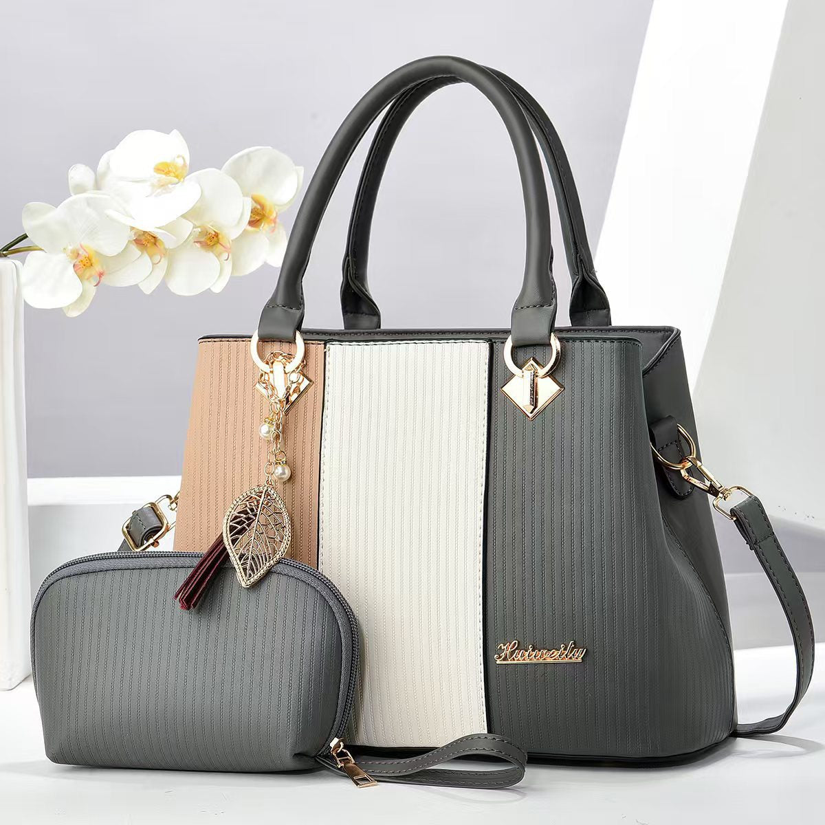 Graceful Women's Two-piece Large Capacity Commuter Bags