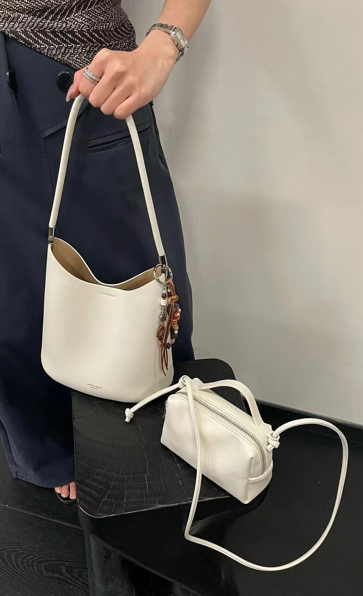 Women's Korean Style Simple Large Capacity Underarm Women's Messenger Bag