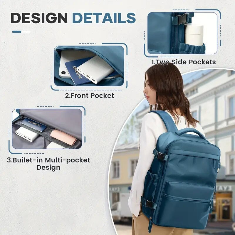 Women's & Men's Vacuum Compression Simple Business Multifunction Computer Bags