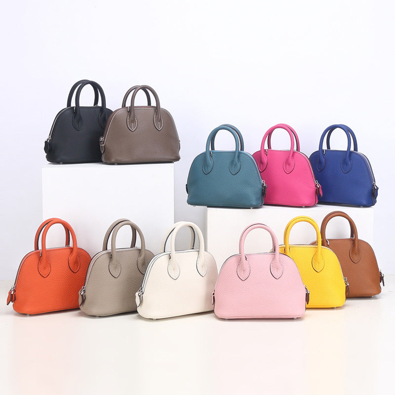 Mini Shell Female Authentic Leather Tactile Women's Messenger Bag