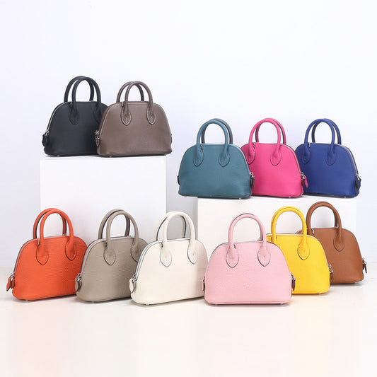 Mini Shell Female Authentic Leather Tactile Women's Messenger Bag