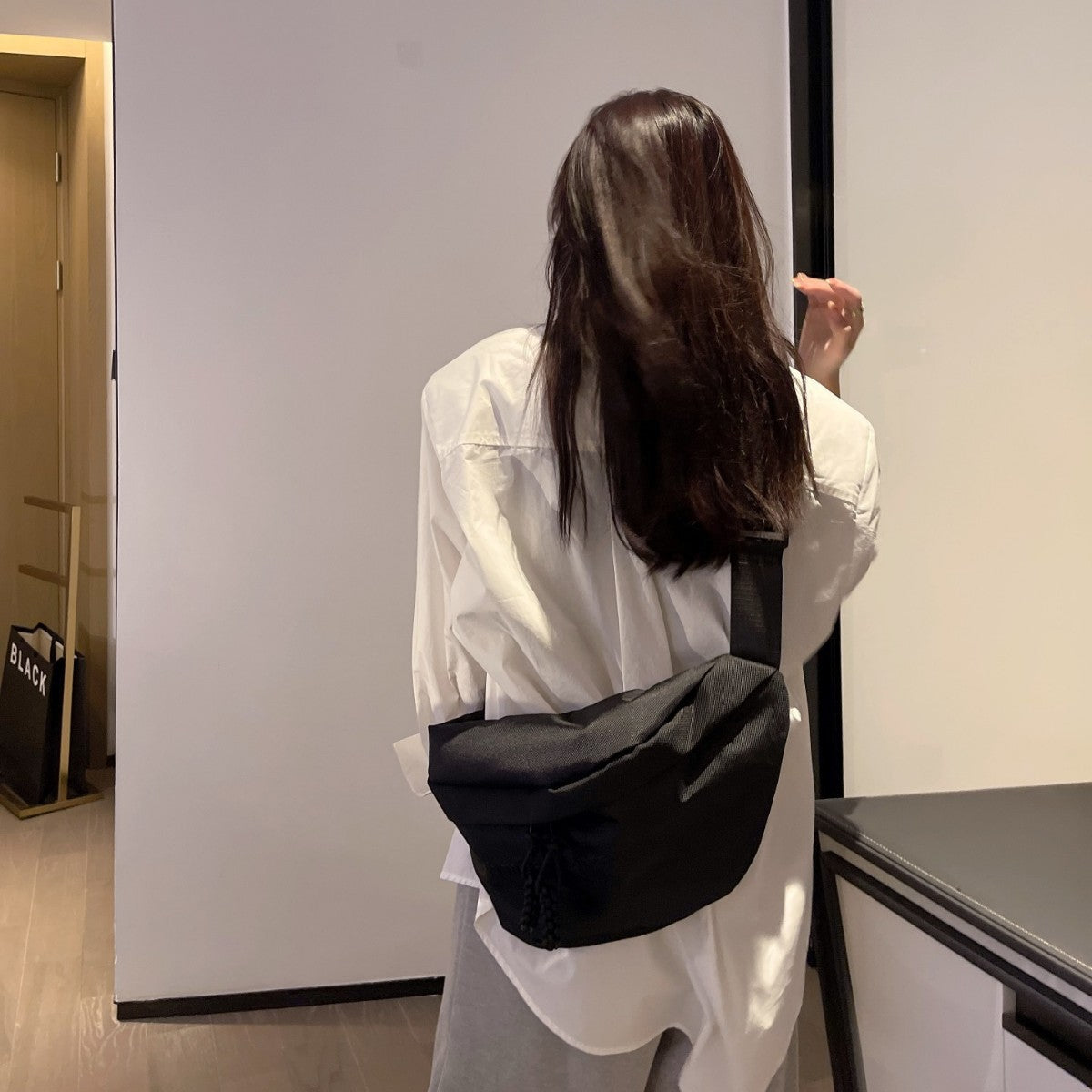 Women's Large Capacity Fashion Leisure Dumpling Riding Bags