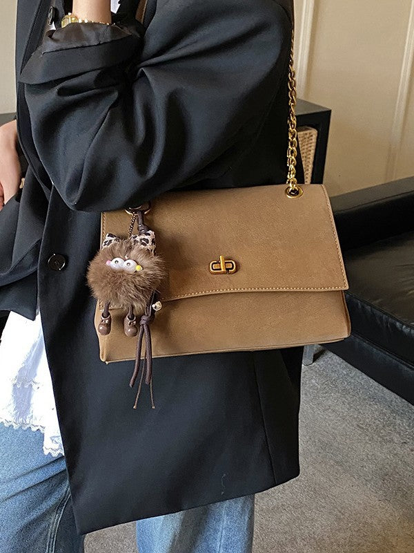 Women's Elegant Korean Style Fashion Chain French Shoulder Bags